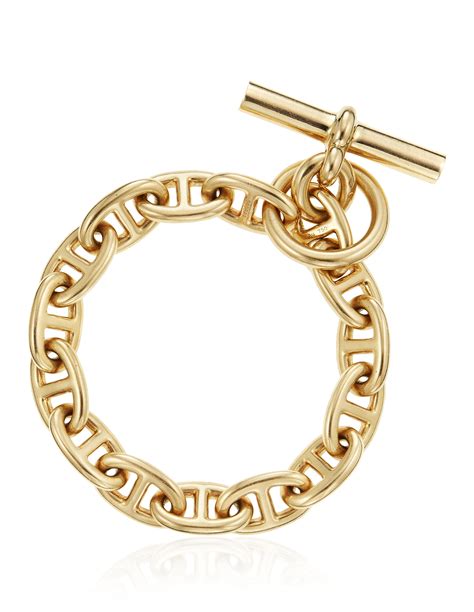 hermes chain bracelet gold|authentic hermes bracelets online.